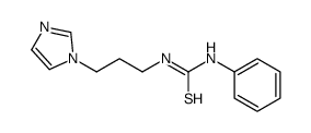 1-(3-imidazol-1-ylpropyl)-3-phenylthiourea结构式