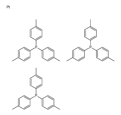 platinum,tris(4-methylphenyl)phosphane Structure