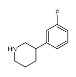 3-(3-fluorophenyl)piperidine structure