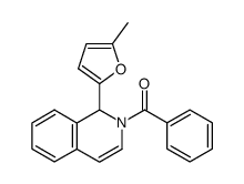 2-BENZOYL-1-(5-METHYL-2-FURYL)-1,2-DIHYDROISOQUINOLINE structure