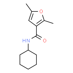 N-cyclohexyl-2,5-dimethyl-3-furamide结构式