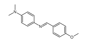 4-[(4-methoxyphenyl)methylideneamino]-N,N-dimethylaniline结构式