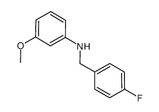 N-(4-fluorobenzyl)-3-methoxyaniline structure