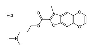 dimethyl-[3-(8-methylfuro[2,3-g][1,4]benzodioxine-7-carbonyl)oxypropyl]azanium,chloride结构式