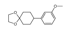 8-(3-methoxyphenyl)-1,4-dioxaspiro[4.5]decane Structure