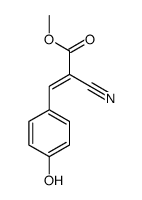 methyl 2-cyano-3-(4-hydroxyphenyl)prop-2-enoate结构式