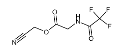 N-trifluoroacetyl-glycine cyanomethyl ester结构式