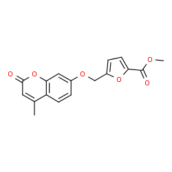 methyl 5-[(4-methyl-2-oxochromen-7-yl)oxymethyl]furan-2-carboxylate结构式