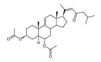 Cholesta-9(11),20(22)-dien-23-one, 3,6-bis(acetyloxy)-, (3beta,5alpha, 6alpha)- picture