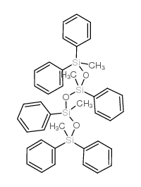 1,3,5,7-tetramethyl-1,1,3,5,7,7-hexaphenyltetrasiloxane结构式