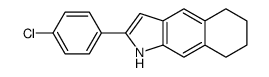 2-(4-chlorophenyl)-5,6,7,8-tetrahydro-1H-benzo[f]indole结构式