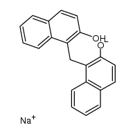Sodium 1-(2-hydroxy-1-naphtyl)methylnaphthalene-2-olate structure