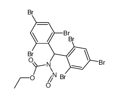 ethyl N-nitroso-N[di(2,4,6-tribromophenyl)methyl]carbamate结构式