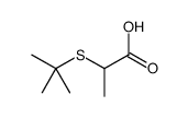 2-tert-butylsulfanylpropanoic acid结构式