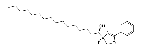 (R)-1-((S)-2-phenyl-4,5-dihydrooxazol-4-yl)hexadecan-1-ol结构式