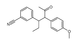 3-[1-ethyl-2-(4-methoxy-phenyl)-3-oxo-butyl]-benzonitrile Structure