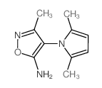 4-(2,5-dimethylpyrrol-1-yl)-3-methyl-oxazol-5-amine结构式