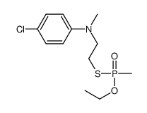 4-chloro-N-[2-[ethoxy(methyl)phosphoryl]sulfanylethyl]-N-methylaniline Structure