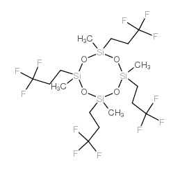 2,4,6,8-tetramethyl-2,4,6,8-tetrakis(3,3,3-trifluoropropyl)cyclotetrasiloxane Structure