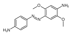 4-[(4-aminophenyl)diazenyl]-2,5-dimethoxyaniline结构式