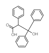 Benzenepropanoic acid, b-hydroxy-a,b-diphenyl- Structure