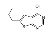 6-丙基噻吩并[2,3-d]嘧啶-4(3H)-酮结构式