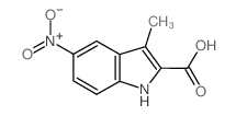 3-Methyl-5-nitro-1H-indole-2-carboxylic acid Structure