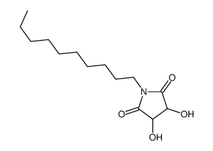 1-decyl-3,4-dihydroxypyrrolidine-2,5-dione结构式