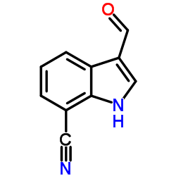 3-Formyl-1H-indole-7-carbonitrile Structure