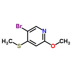 5-Bromo-2-methoxy-4-(methylthio)pyridine结构式