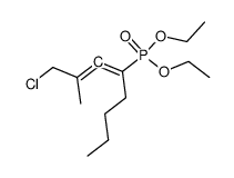 1-chloro-4-(diethoxyphosphonyl)-2-methylocta-2,3-diene Structure