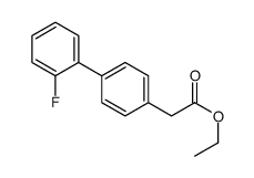 Ethyl 2-(2'-fluoro-[1,1'-biphenyl]-4-yl)acetate structure