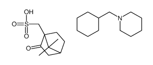 1-(cyclohexylmethyl)piperidine,(7,7-dimethyl-3-oxo-4-bicyclo[2.2.1]heptanyl)methanesulfonic acid Structure