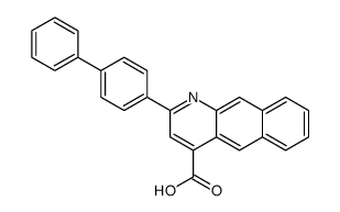 2-(4-phenylphenyl)benzo[g]quinoline-4-carboxylic acid结构式