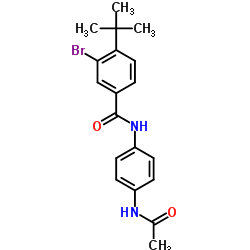 N-(4-Acetamidophenyl)-3-bromo-4-tert-butylbenzamide Structure