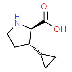 D-Proline, 3-cyclopropyl-, (3S)-rel- (9CI) structure