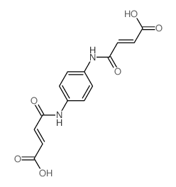 2-Butenoicacid, 4,4'-(1,4-phenylenediimino)bis[4-oxo-, (2Z,2'Z)-结构式