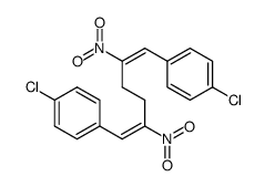 1,6-Bis-<4-chlor-phenyl>-2,5-dinitro-hexadien-(1,5)结构式