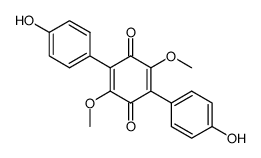 2,5-Bis(4-hydroxyphenyl)-3,6-dimethoxy-1,4-benzoquinone Structure