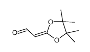 2-(4,4,5,5-tetramethyl-1,3-dioxolan-2-ylidene)acetaldehyde结构式