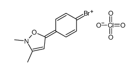 5-(4-bromophenyl)-2,3-dimethyl-1,2-oxazol-2-ium,perchlorate Structure