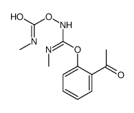 [[C-(2-acetylphenoxy)-N-methylcarbonimidoyl]amino] N-methylcarbamate Structure