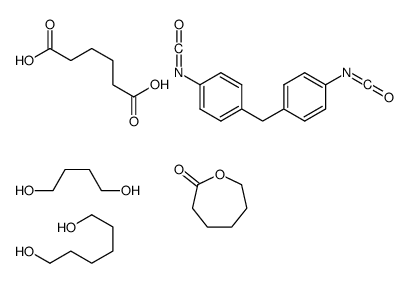 butane-1,4-diol,hexanedioic acid,hexane-1,6-diol,1-isocyanato-4-[(4-isocyanatophenyl)methyl]benzene,oxepan-2-one结构式