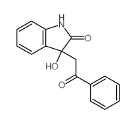 3-hydroxy-3-phenacyl-1H-indol-2-one结构式