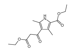Ethyl β-(2,4-dimethyl-5-carboethoxypyrrolyl-3)-β-ketopropionate Structure