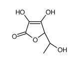 (2R)-3,4-dihydroxy-2-[(1S)-1-hydroxyethyl]-2H-furan-5-one结构式