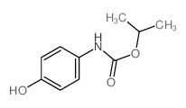 Carbamic acid,N-(4-hydroxyphenyl)-, 1-methylethyl ester Structure