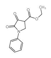 ethyl 4,5-dioxo-1-phenyl-pyrrolidine-3-carboxylate结构式