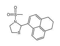 Thiazolidine, 2-(2,3-dihydro-1H-phenalen-6-yl)-3-(methylsulfonyl)- (9CI) structure