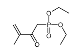 1-diethoxyphosphoryl-3-methylbut-3-en-2-one Structure